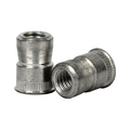 G.L. Huyett Rivet Nut, #8-32 Thread Size, 0.269 in Flange Dia., .370 in L, Steel BTI-CFT2-0832/B1